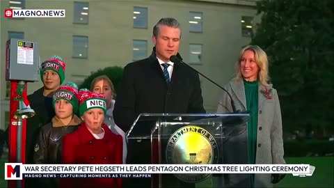 🇺🇸 WAR Department | Secretary Pete Hegseth Leads Pentagon Christmas Tree Lighting Ceremony [LIVE]