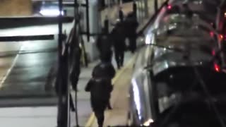 Video from the scene in Huntingdon England following a stabbing incident