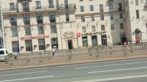 Sunny Ride Through Central Minsk 🏙️ | Local Bus Views