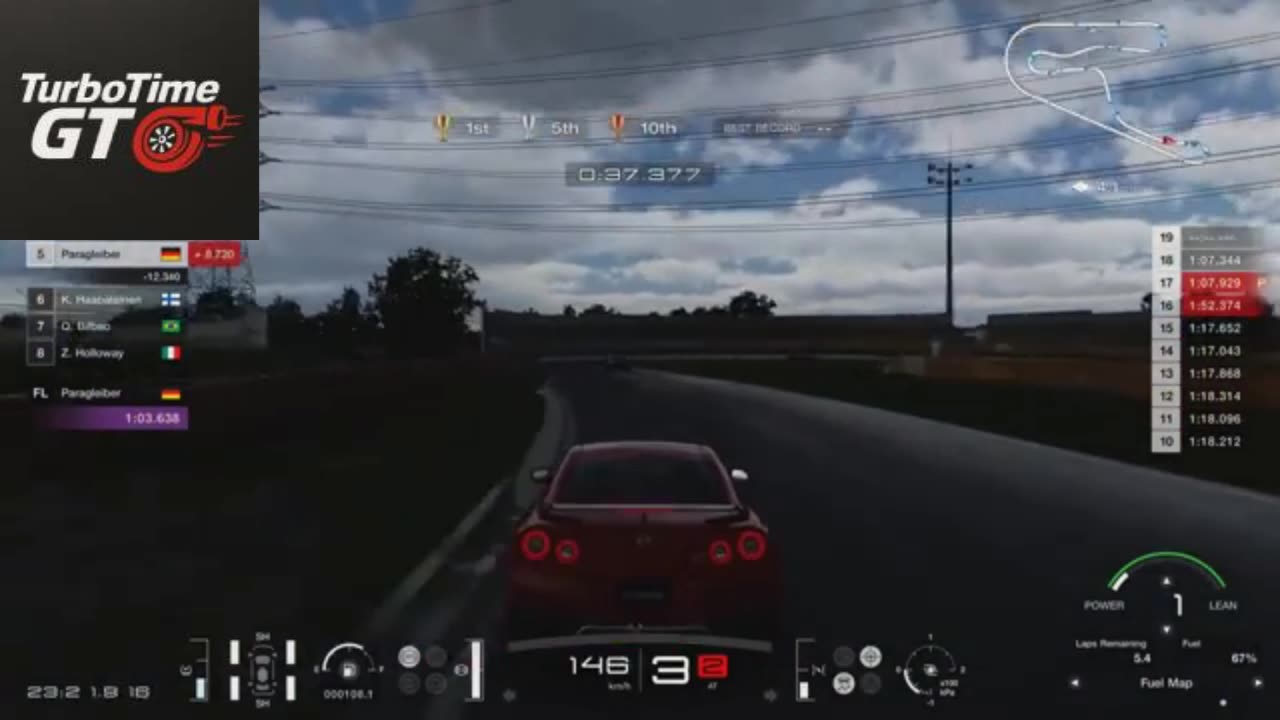 Gran Turismo – 4th Place, Lap 20 of 30 at Tsukuba Circuit