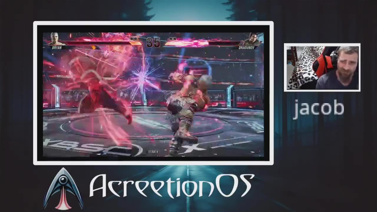 Playing Tekken on AcreetionOS