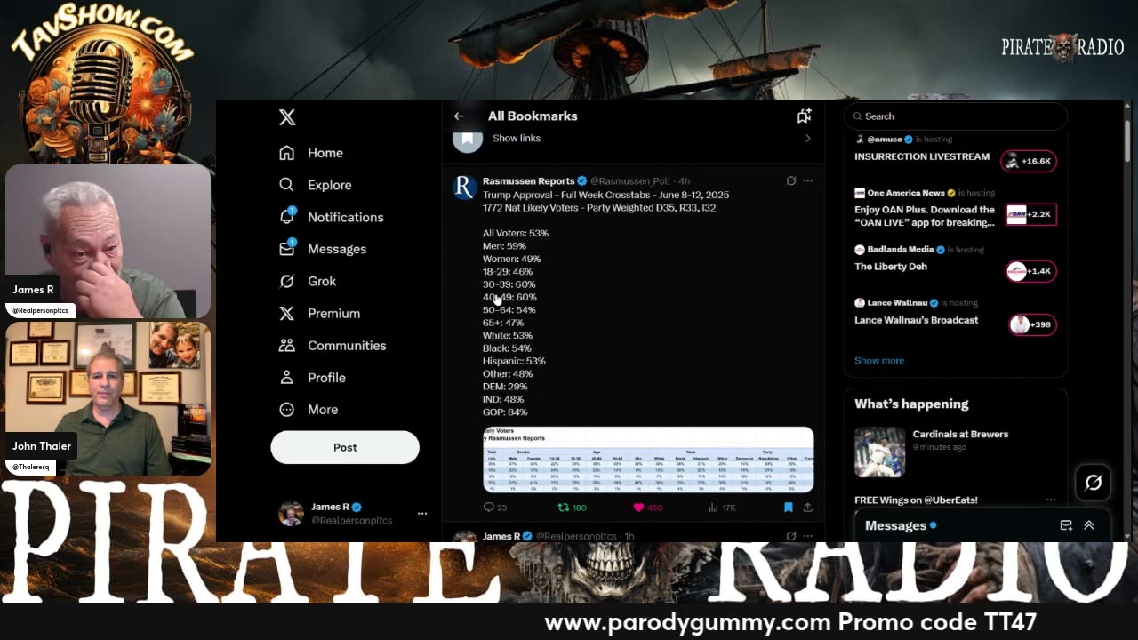 Pirate Radio Happy Friday! 06/13/25/ ParodyGummy.com Promo: TT47