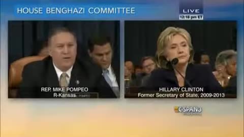 Pompeo vs Hilary Clinton: Benghazi Hearing