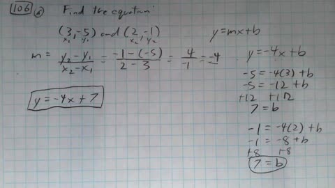 Saxon Algebra 1 Lesson 106 (a)