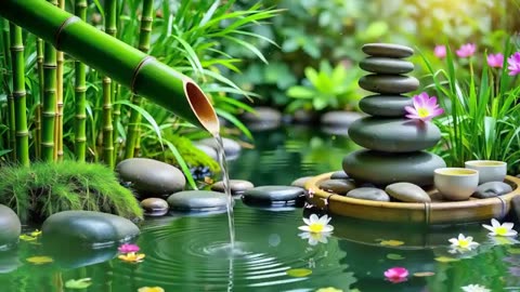 Spa Beautiful Piano Music 🌿 Relaxing Music, Nature Sounds, Relieves Stress Music, Calming music