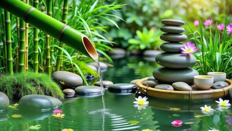 Spa Beautiful Piano Music 🌿 Relaxing Music, Nature Sounds, Relieves Stress Music, Calming music