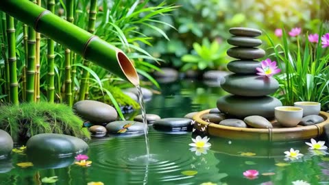 Spa Beautiful Piano Music 🌿 Relaxing Music, Nature Sounds, Relieves Stress Music, Calming music