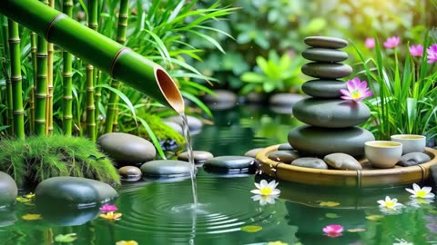 Spa Beautiful Piano Music 🌿 Relaxing Music, Nature Sounds, Relieves Stress Music, Calming music