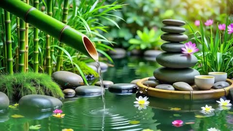 Spa Beautiful Piano Music 🌿 Relaxing Music, Nature Sounds, Relieves Stress Music, Calming music