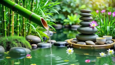 Spa Beautiful Piano Music 🌿 Relaxing Music, Nature Sounds, Relieves Stress Music, Calming music
