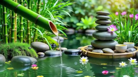 Spa Beautiful Piano Music 🌿 Relaxing Music, Nature Sounds, Relieves Stress Music, Calming music