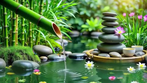 Spa Beautiful Piano Music 🌿 Relaxing Music, Nature Sounds, Relieves Stress Music, Calming music