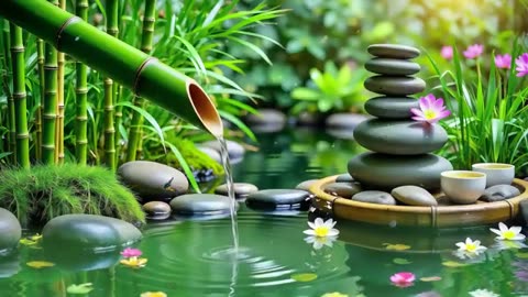 Spa Beautiful Piano Music 🌿 Relaxing Music, Nature Sounds, Relieves Stress Music, Calming music