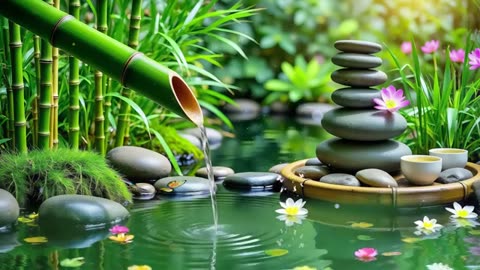 Spa Beautiful Piano Music 🌿 Relaxing Music, Nature Sounds, Relieves Stress Music, Calming music