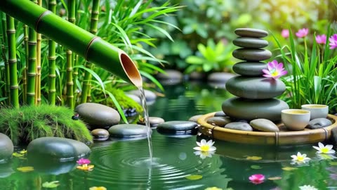 Spa Beautiful Piano Music 🌿 Relaxing Music, Nature Sounds, Relieves Stress Music, Calming music
