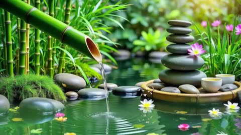 Spa Beautiful Piano Music 🌿 Relaxing Music, Nature Sounds, Relieves Stress Music, Calming music