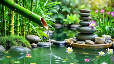 Spa Beautiful Piano Music 🌿 Relaxing Music, Nature Sounds, Relieves Stress Music, Calming music