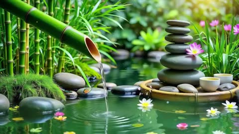 Spa Beautiful Piano Music 🌿 Relaxing Music, Nature Sounds, Relieves Stress Music, Calming music