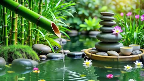 Spa Beautiful Piano Music 🌿 Relaxing Music, Nature Sounds, Relieves Stress Music, Calming music