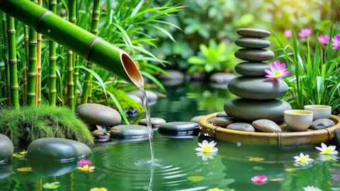 Spa Beautiful Piano Music 🌿 Relaxing Music, Nature Sounds, Relieves Stress Music, Calming music