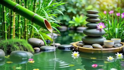 Spa Beautiful Piano Music 🌿 Relaxing Music, Nature Sounds, Relieves Stress Music, Calming music