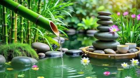 Spa Beautiful Piano Music 🌿 Relaxing Music, Nature Sounds, Relieves Stress Music, Calming music