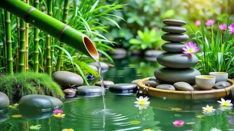 Spa Beautiful Piano Music 🌿 Relaxing Music, Nature Sounds, Relieves Stress Music, Calming music
