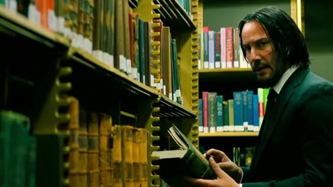 💥📚 Brutal Library Brawl! | John Wick vs Ernest | Full Fight Scene (HD) 🔥