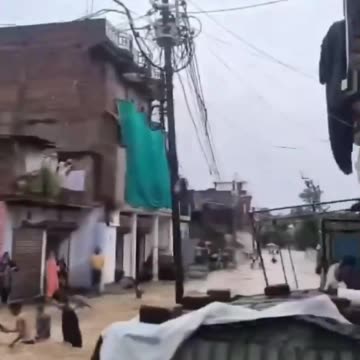 causing severe FLOODING in Chitrakoot, Madhya Pradesh, India