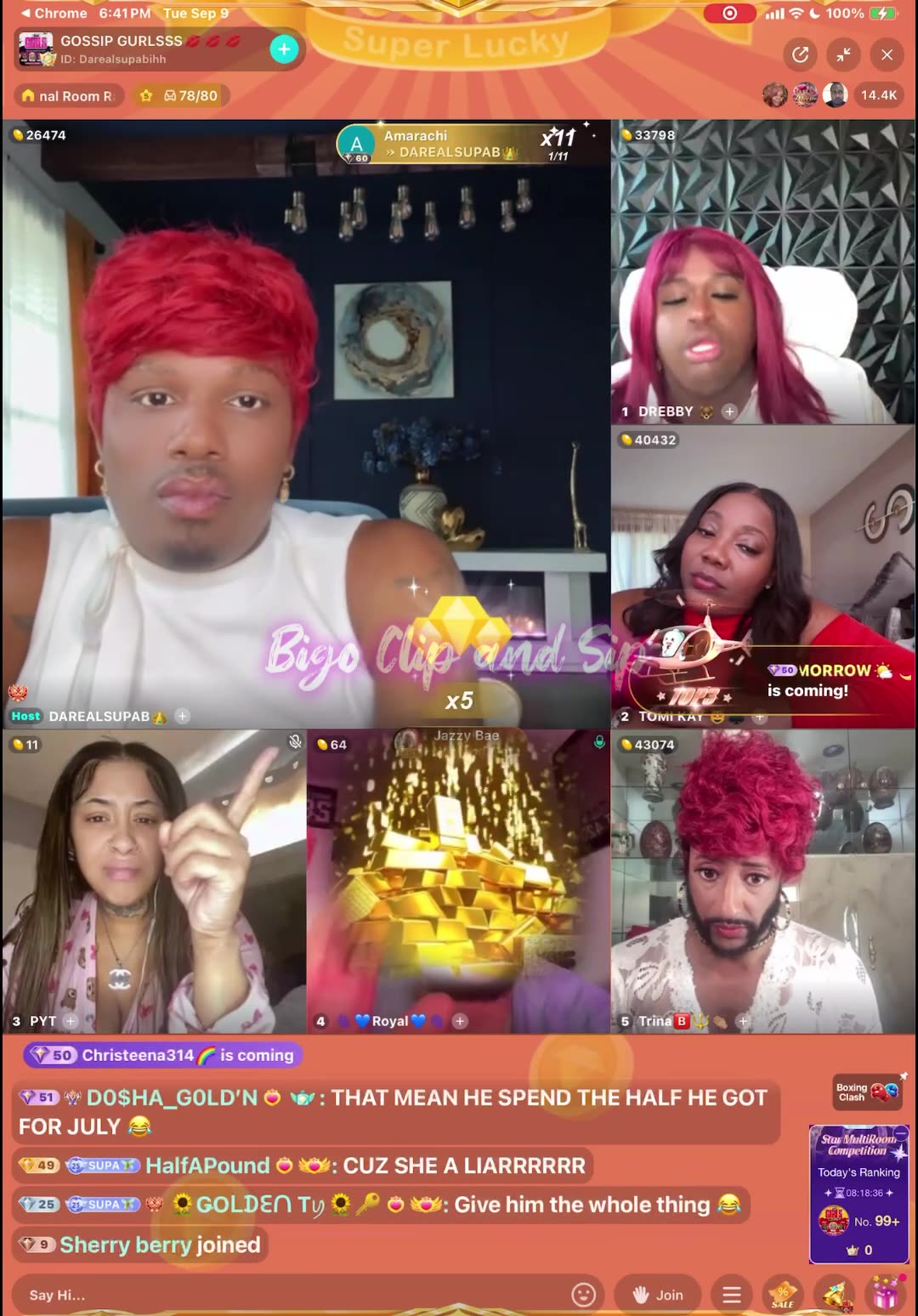 Gossip Gurls segment ft Royal n the missing foodstamps n PYT is involved 9/9/25 #bigoclipandsip