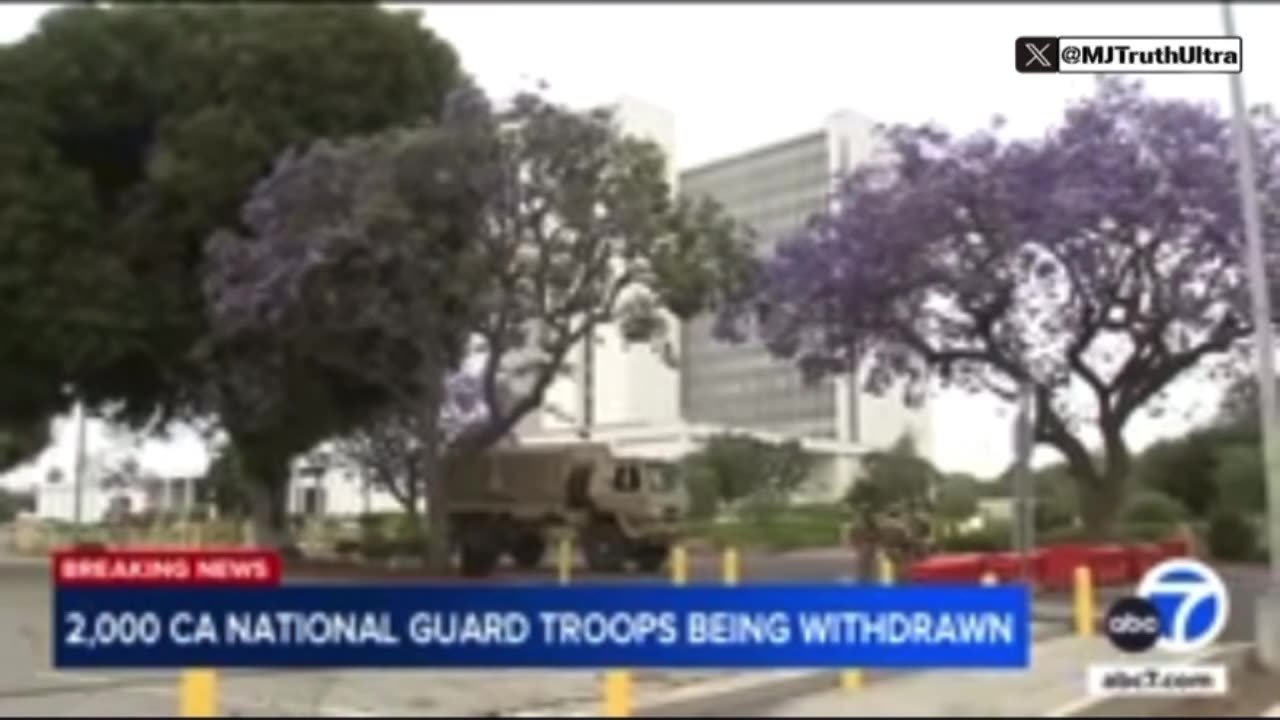 2,000 National Guardsmen are now being withdrawn from LA