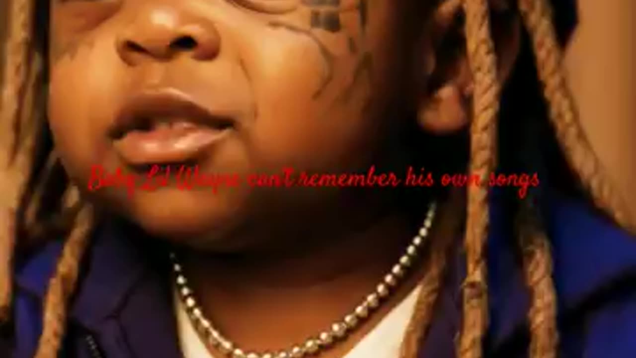Baby Lil Wayne can't remember his own songs