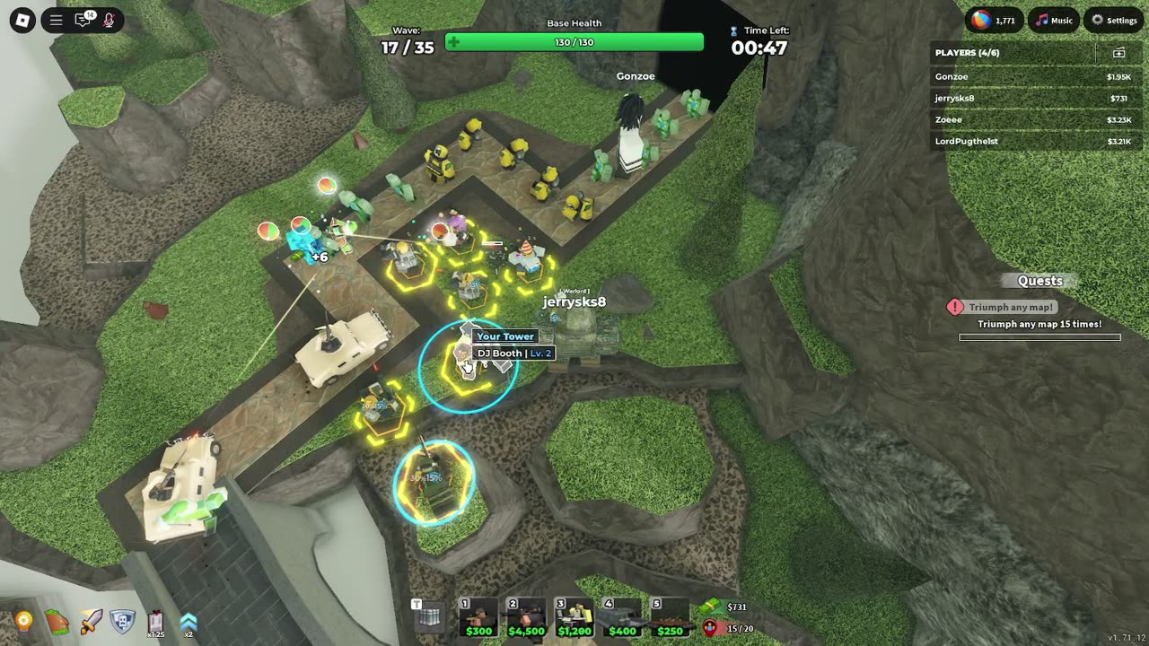 Playing Tower Defence Simulator in Roblox - (No Commentary).