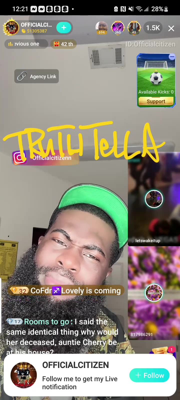 OFFICIAL CITIZEN ADDRESSES DIXON BEFORE GETTING CLIPPED