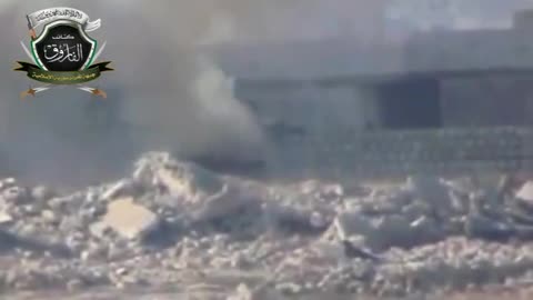 Syrian War in Aleppo governate, Metis ATGM vs 2S1 Gvozdika 2013.04.06