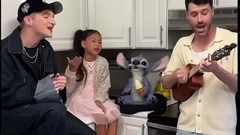 Mia singing#@AnthonyGargiula# Lilo & Stitch# Hawaiian roller coaster ride#