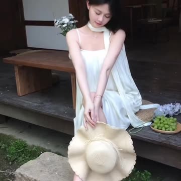 Graceful Creamy Gown Enthusiastic Model Pose | Daily Beauty EP 896