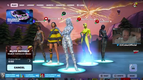 🔴 #Live [GR/CY/EN/BG] 🎮:Fortnite dike mu!! | Follow @ social: @DJCokeOfficial | !addme !social |
