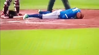 Springer gets doinked in the head