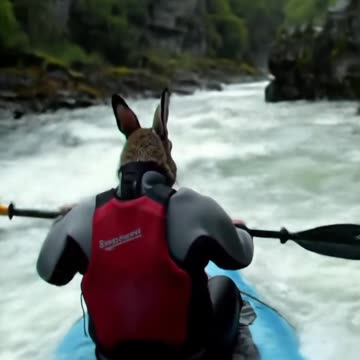 Rabbit Kayaking Whitewater Rapids