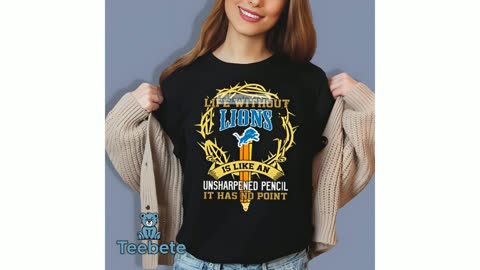 Crown Of Thorns Detroit Lions Life Without Cotton Shirt