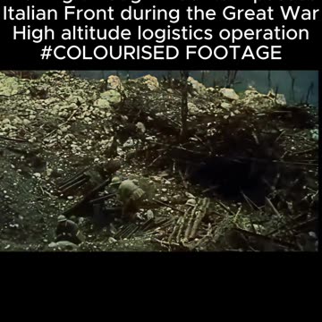 Italian Alpine Supply Convoy 1918