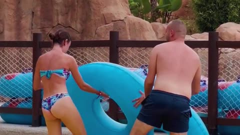 🌞Swimming Pool and Water Slide Best Water Park Best Day⛱️ #waterpark #swmmingpool