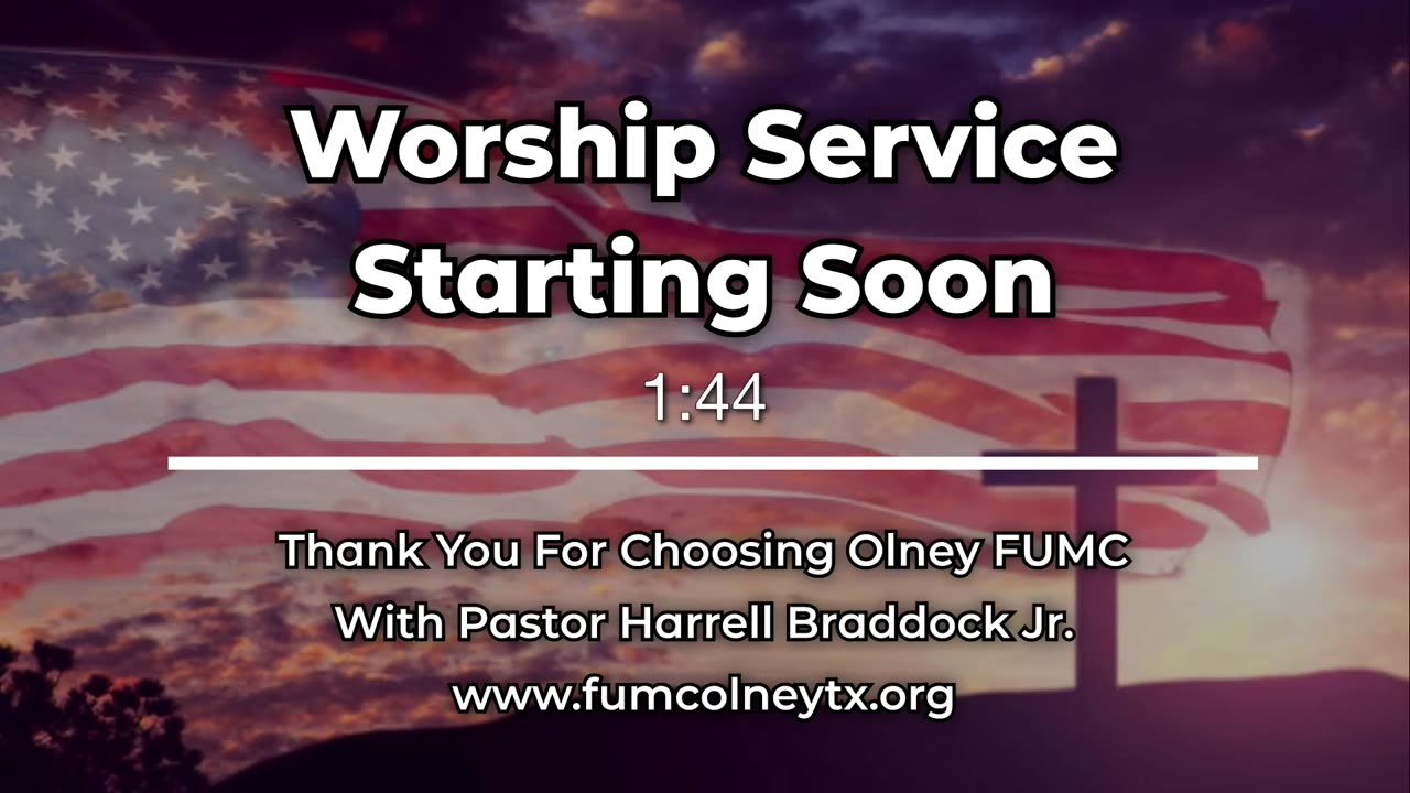 Sunday worship service