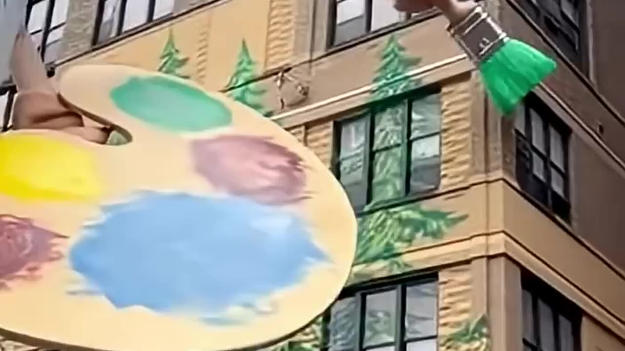 The Macy's Thanksgiving Day Parade 2025 Bob Ross float
