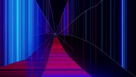 💥 مزيج الألوان وكسور الشاشة | Neon Broken Glass Screen Animation in 4K