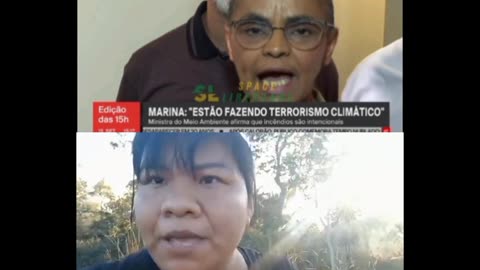 Acuse o seu opositor do que você fez, Marina gafanhoto liga o 8/1 aos incêndios que o lula e a WWF pagou pra colocar fogo na Amazônia,a índia viu tudo e pegou no fragrante correu atrás enquanto tetavam fugir.
