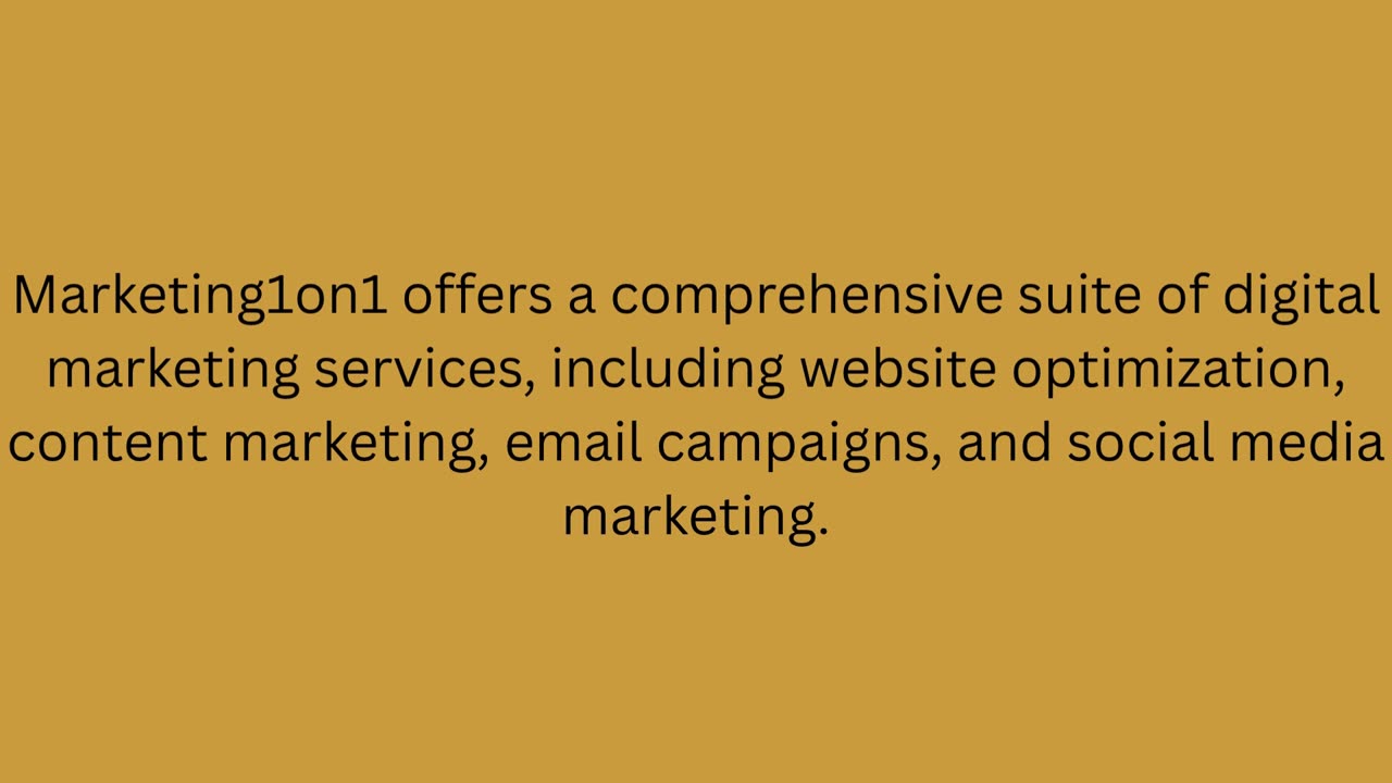 1on1 internet marketing