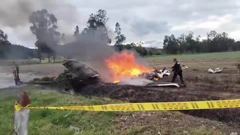 Avioneta accidentada donde iba Yeison Jiménez