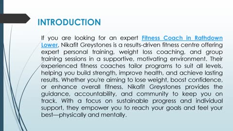 If you are looking for an expert Fitness Coach in Rathdown Lower